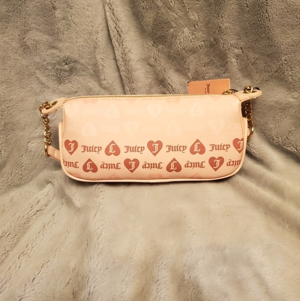 Juicy Couture Small Pink Heart Valentines Day Y2K Style Shoulder Bag NWT - Picture 4 of 10